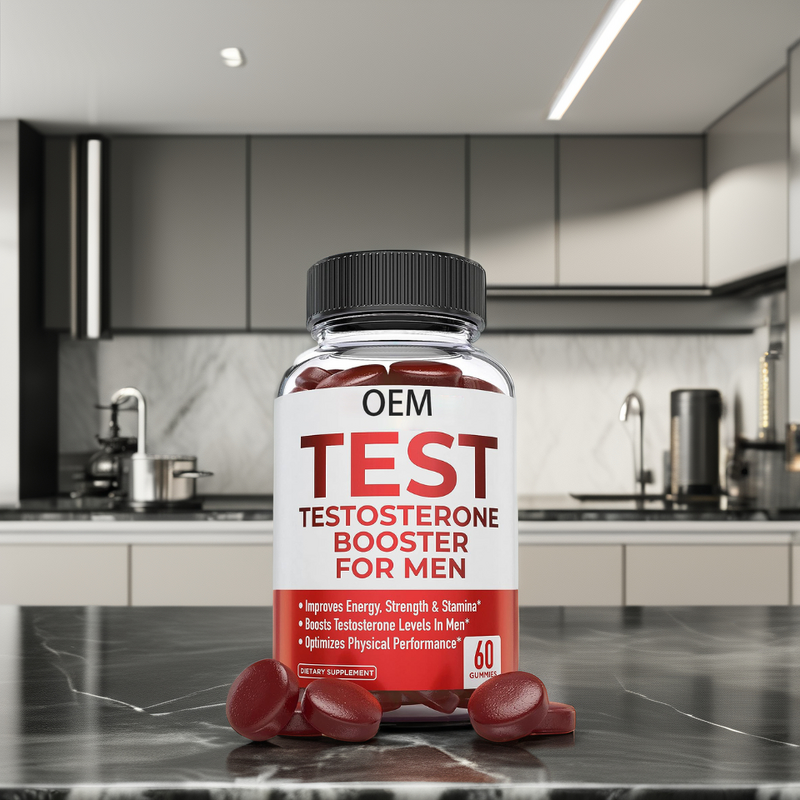 Testosterone Booster Gummies Manufacturer - with Maca for Bodybuilding Men & Private Label OEM