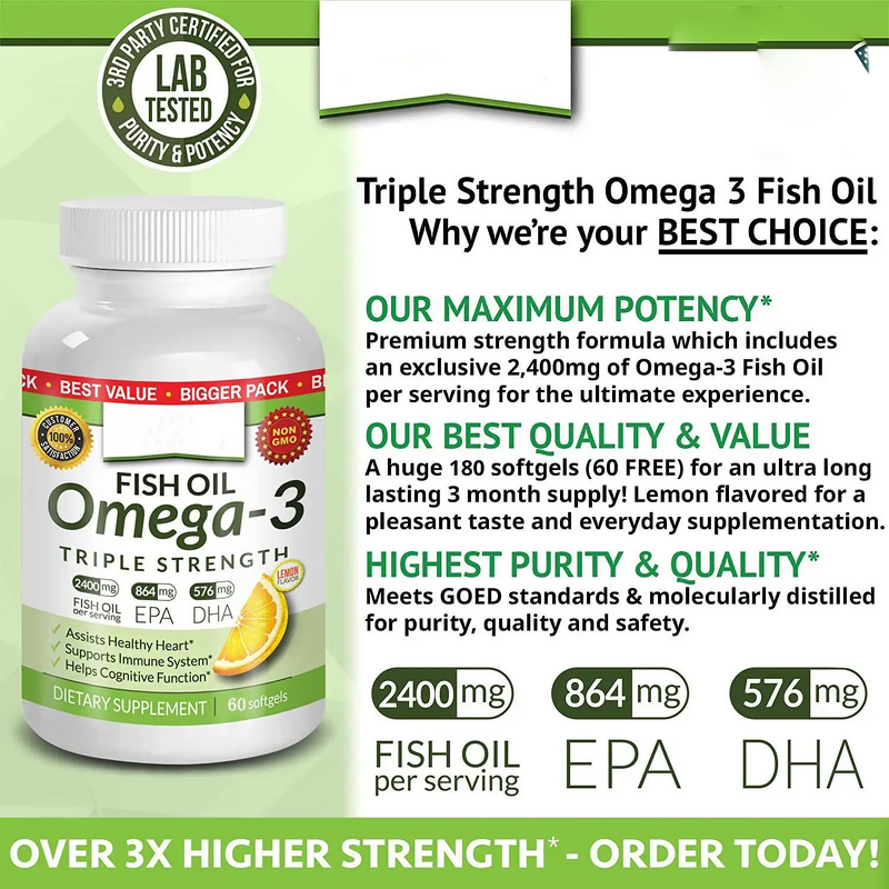 Omega 3 Softgel Capsule Manufacturer - 1000mg High Content & OEM