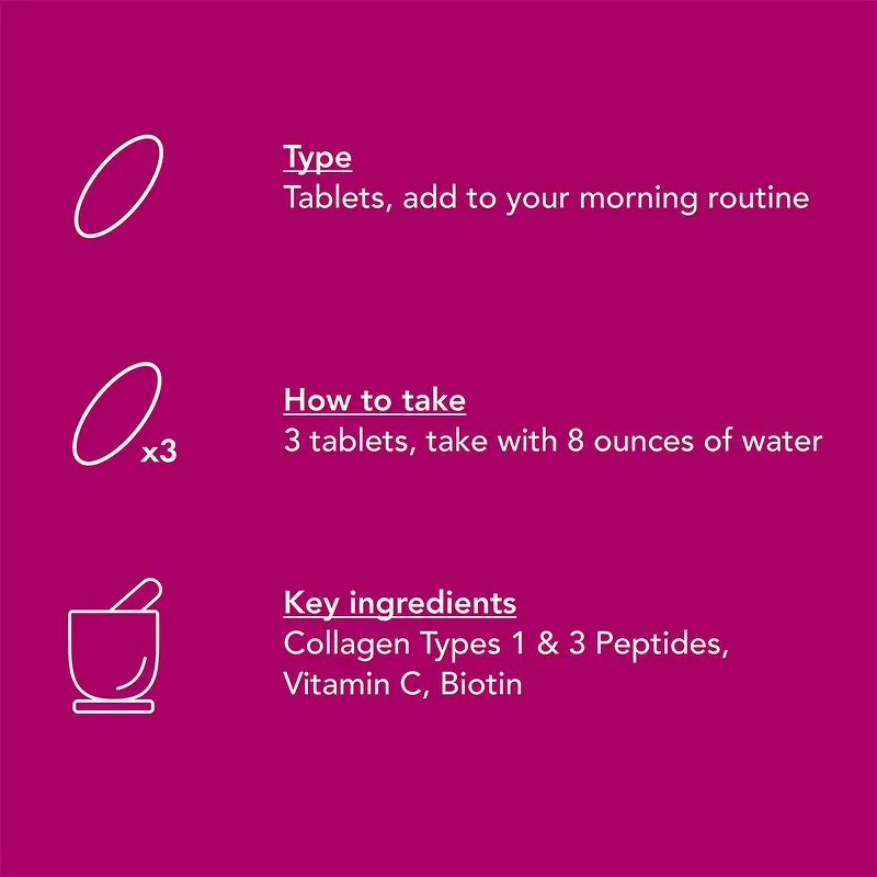 Collagen Tablets Manufacturer - with Vitamin C Biotin for Skin Hair Nails