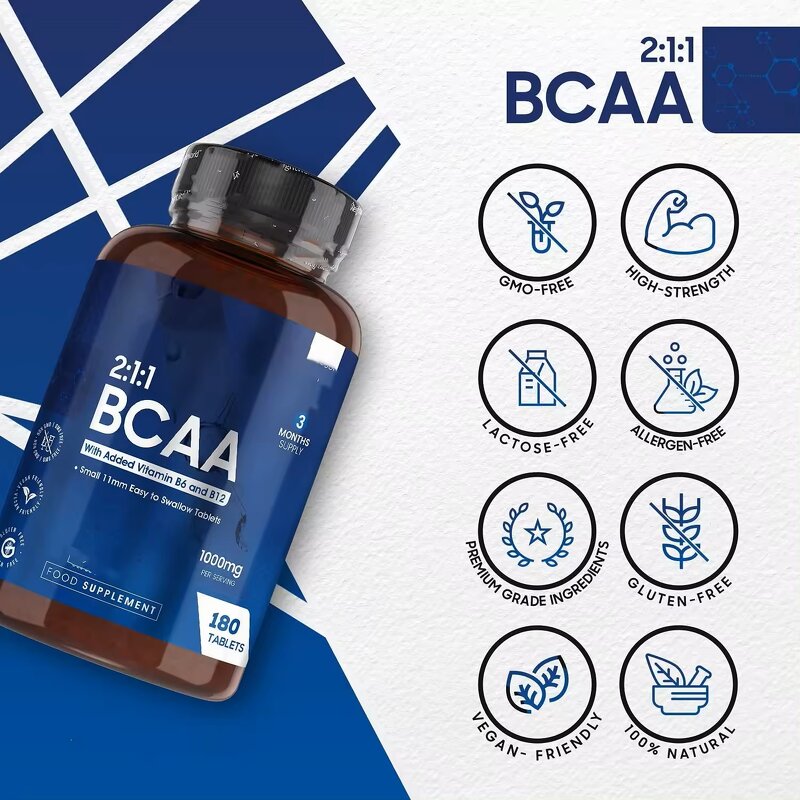 BCAA Tablets Manufacturer - 2:1:1 for Muscle Growth Recovery & Private Label