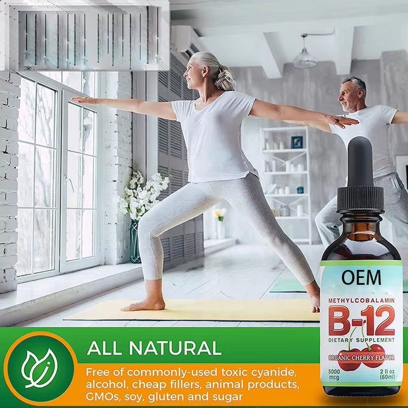 Vitamin B12 Drops Manufacturer - Natural Organic 5000mcg for Energy Mood