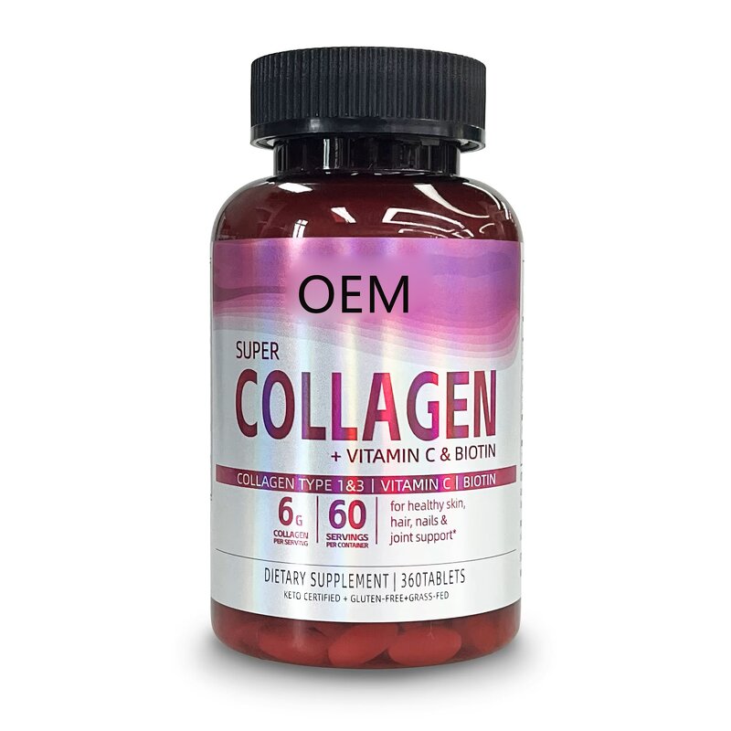 Collagen Peptide Tablets Manufacturer - with Vitamin C Biotin & OEM