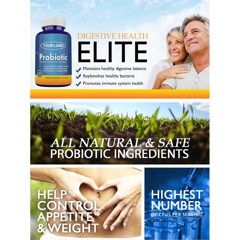 Probiotic Tablets Manufacturer - Lactobacillus with Prebiotics for Digestion & Wholesale