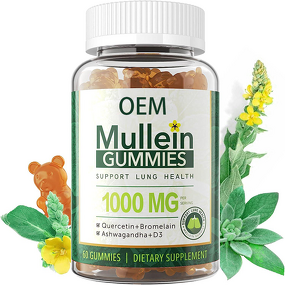 Mullein Gummies Manufacturer - Calm & Gut Health for Lung Cleanse & OEM Private Label