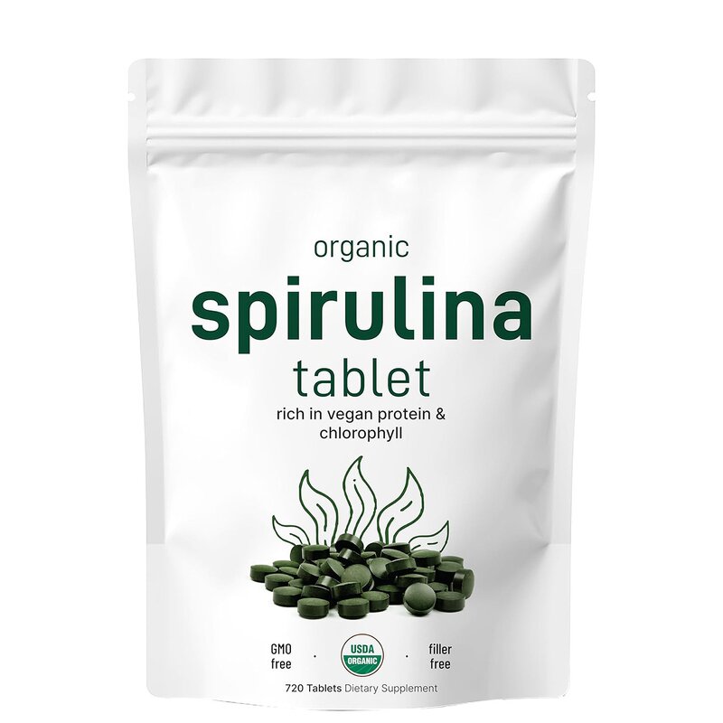 Spirulina Tablets Manufacturer - Organic Blue 3000mg per Serving