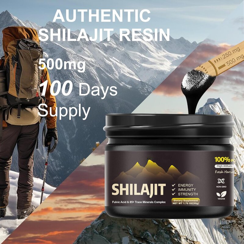 Shilajit Resin Manufacturer - Organic Pure Himalayan with Fulvic Acid for Energy