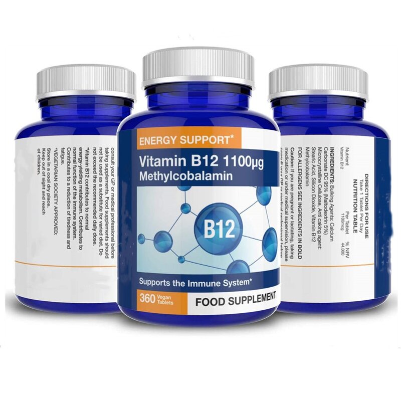 Vitamin B12 Chewable Tablets Manufacturer - 1100mcg Methylcobalamin High Strength & OEM/ODM