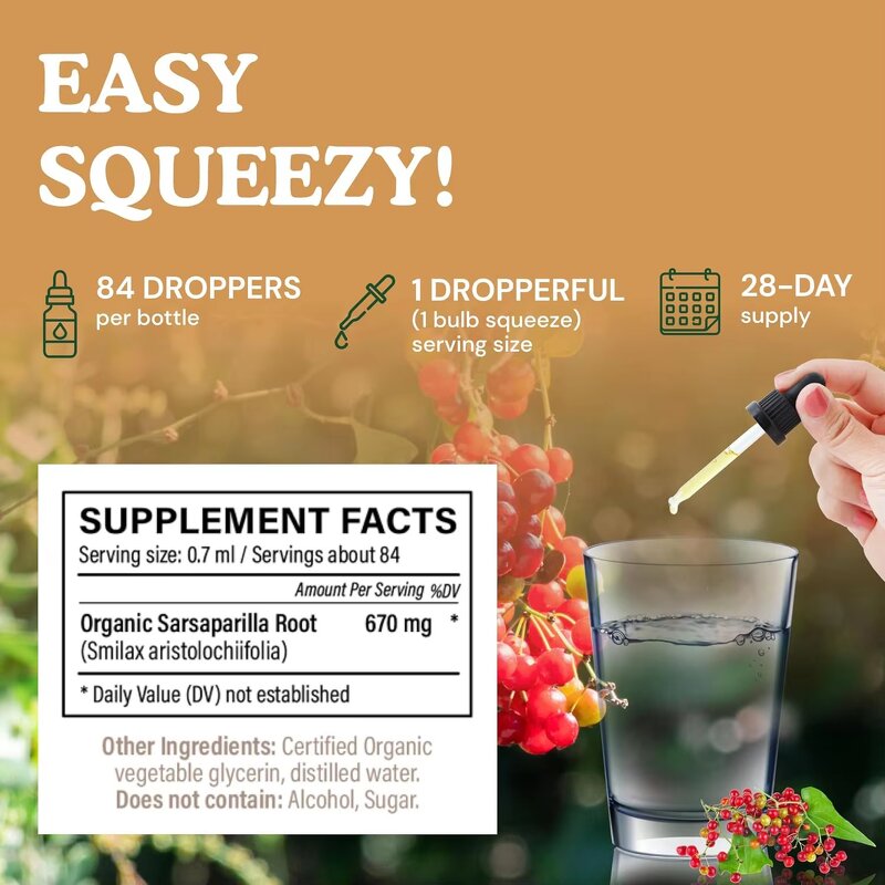 Sarsaparilla Root Liquid Drops Manufacturer - Alcohol Free Vegan Organic & OEM