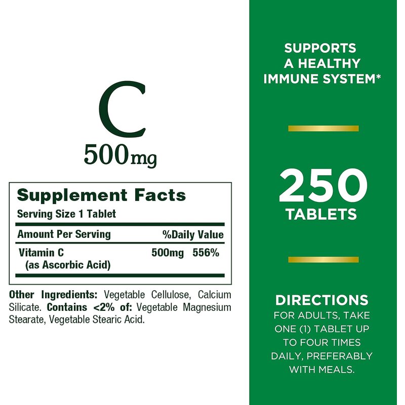 Vitamin C Tablet Manufacturer - 500mg for Immune System & OEM