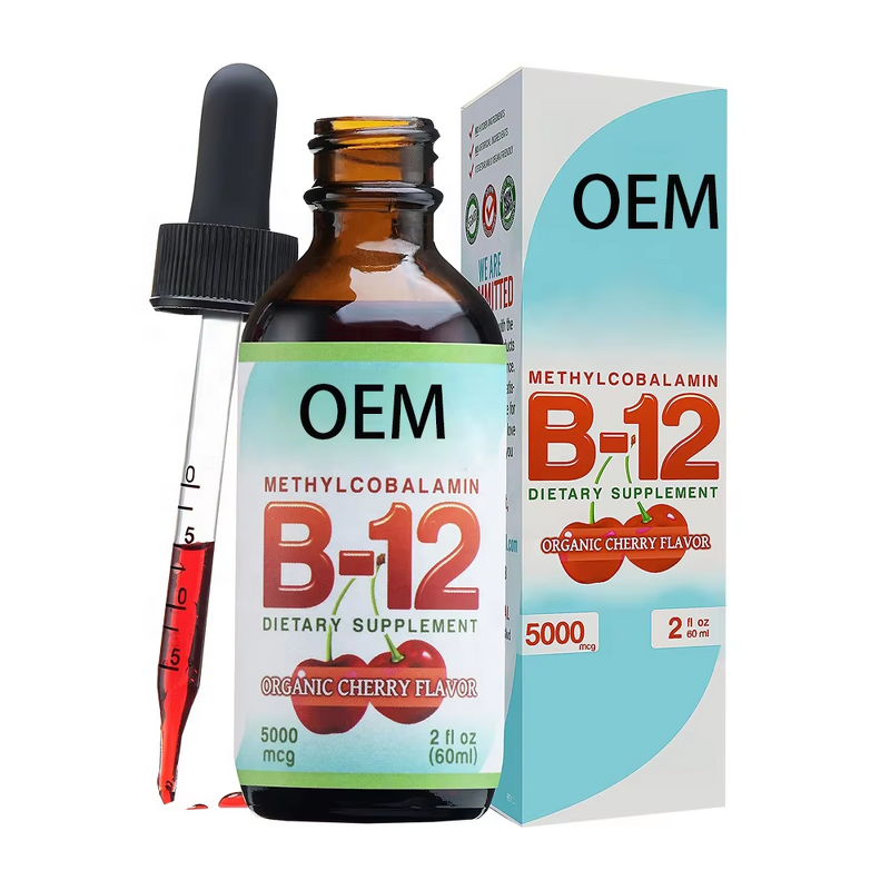 Vitamin B12 Drops Manufacturer - Natural Organic 5000mcg for Energy Mood