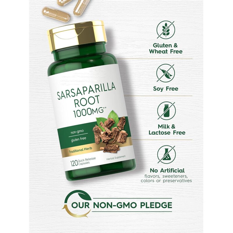 Sarsaparilla Capsule Manufacturer - GMP Gluten-free Organic Root Extract