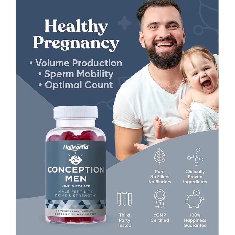 Fertility Gummies Manufacturer - with Taurine Magnesium Maca Ashwagandha for Fertility