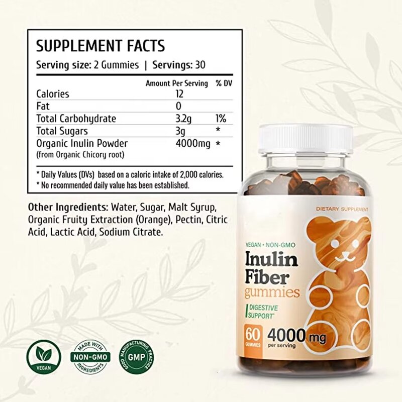 Prebiotic Fiber Gummies Manufacturer - Natural Herbal Inulin Fiber & Wholesale