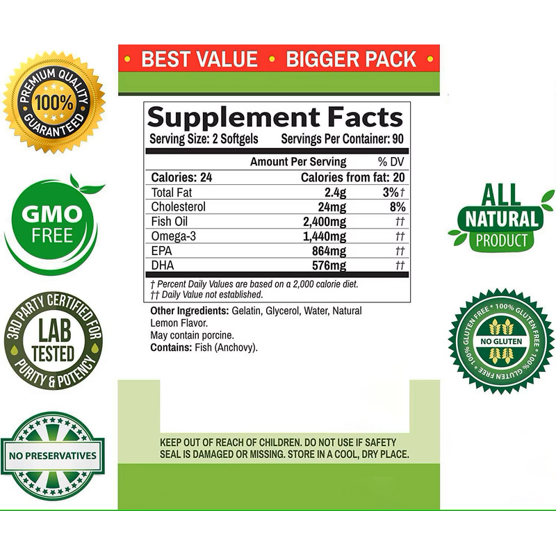 Omega 3 Softgel Capsule Manufacturer - 1000mg High Content & OEM