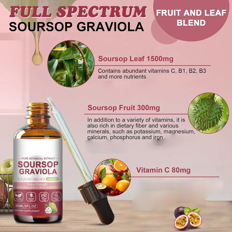 Graviola Liquid Drops Manufacturer - Organic Leaf Extract & OEM Supply