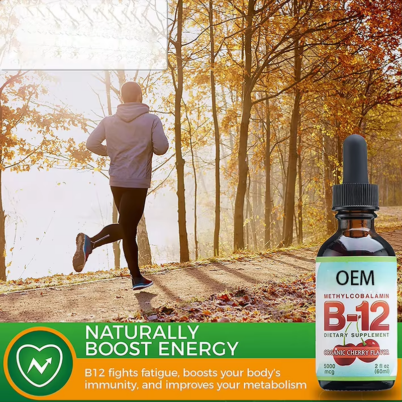 Vitamin B12 Drops Manufacturer - Natural Organic 5000mcg for Energy Mood