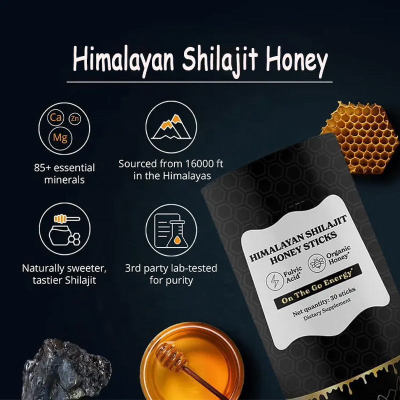 Shilajit Honey Manufacturer - Pure Himalayan Resin Honey Stick & OEM Bulk
