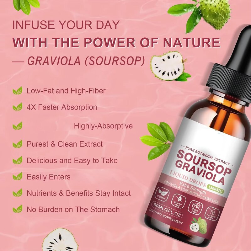 Graviola Liquid Drops Manufacturer - Organic Leaf Extract & OEM Supply