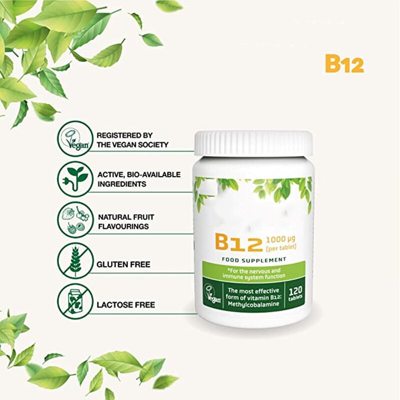 Vitamin B12 Tablets Manufacturer - Vegan 1000mcg Sublingual 120 Tablets & Private Label