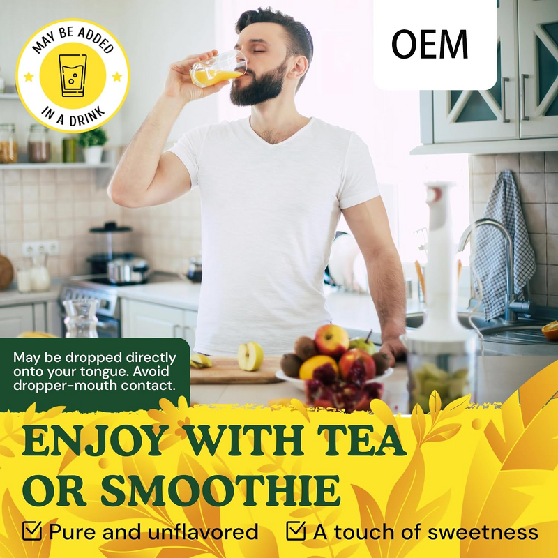 Pine Pollen Extract Liquid Drops Manufacturer - Alcohol-Free Organic for Men's Health & OEM Best Selling