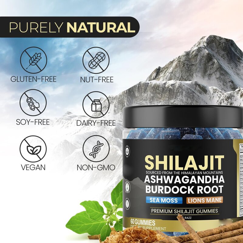 Shilajit Gummies Manufacturer - Organic Pure Himalayan with Ashwagandha & Custom Private Label