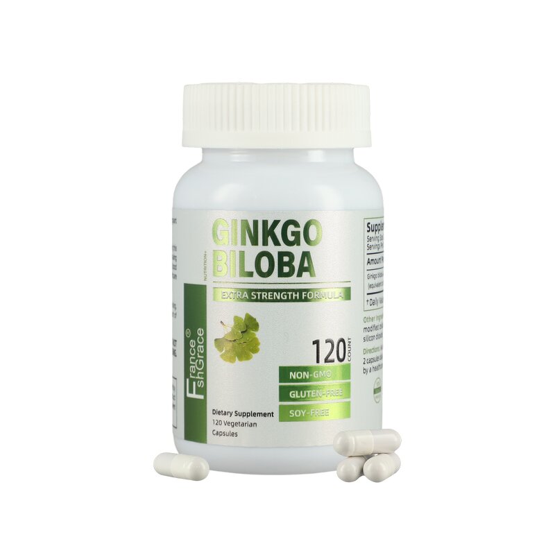 Ginkgo Biloba Capsules - Extra Strength Brain Function Memory Support Supplement
