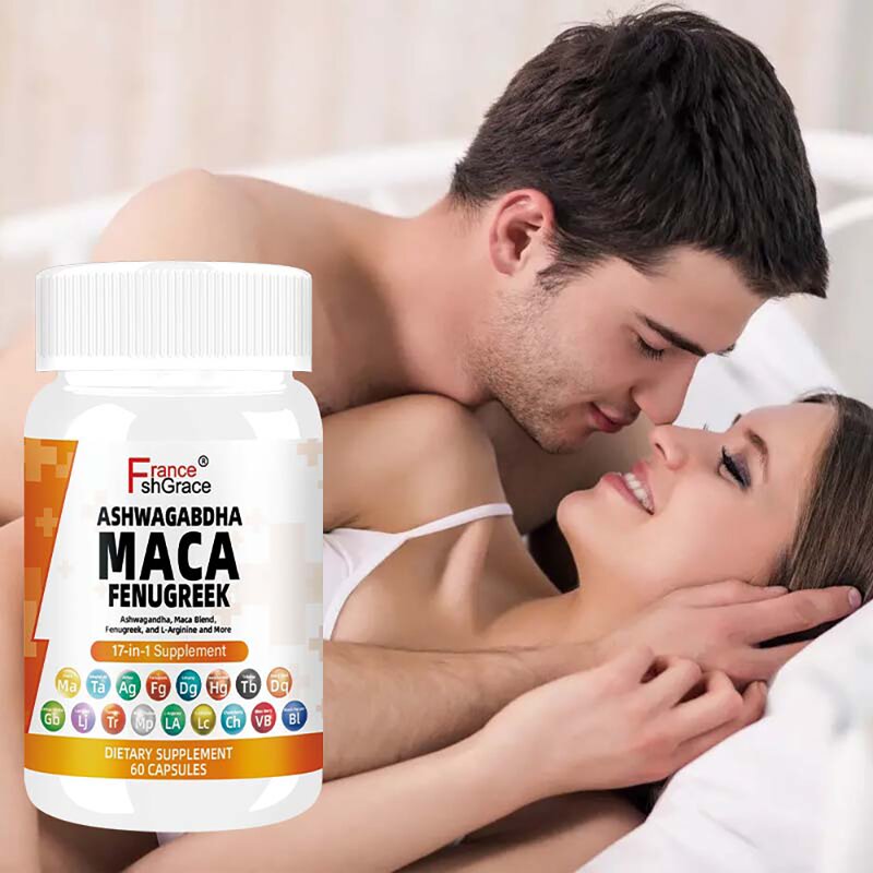 Ashwagandha Maca Capsules - 60 Count Mood Health Support Supplement