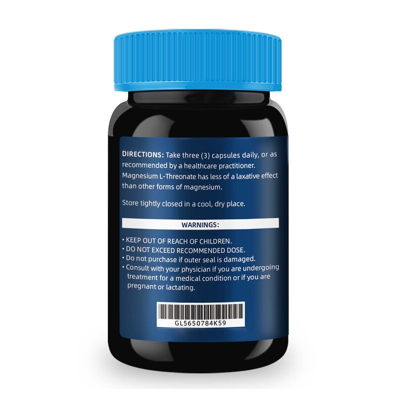 Magnesium L Threonate - Memory Cognitive Function Men Women Capsules