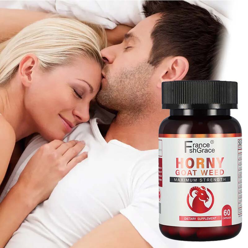Horny Goat Weed Capsules - Maximum Strength Blood Flow Support Supplement