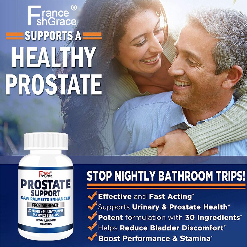 Prostate Capsules - 60 Count Single Homeopathic Herbal Plant Extract Supplement