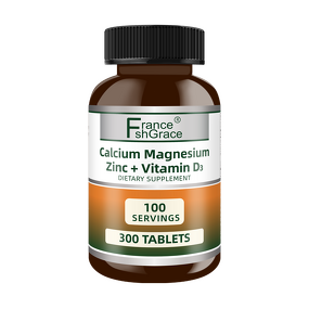 Zinc Vitamin D3 - 300 Tablets Bone Muscle Nerve Health Organic Extract