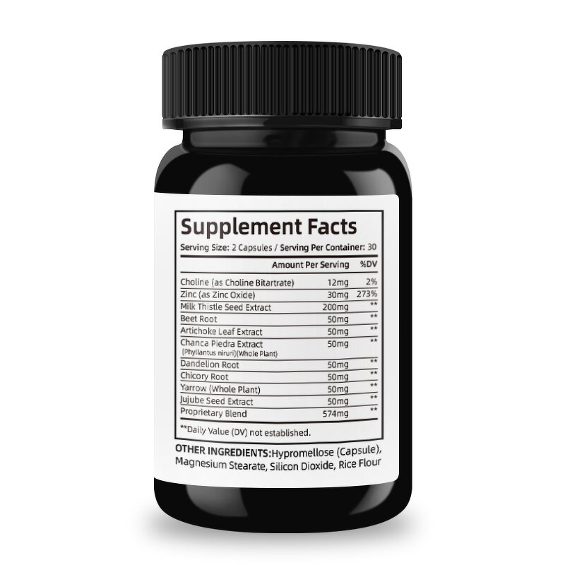 Liver Detox Capsules - 60 Count Liver Health Repair Cleansing Formula