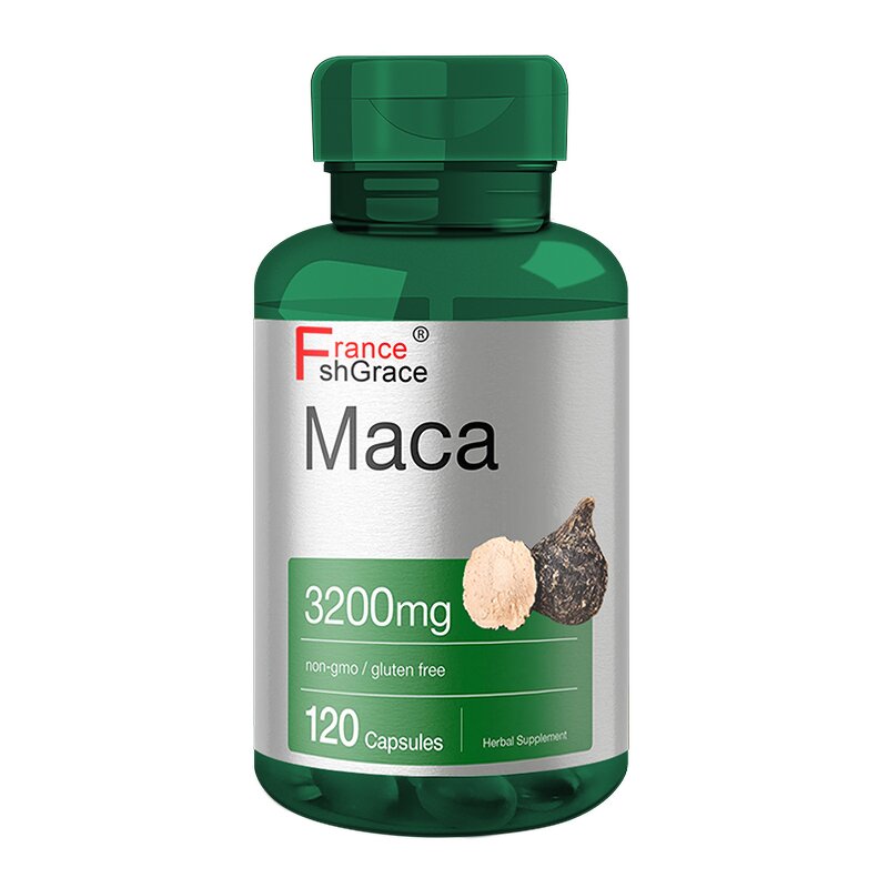 Maca Root Capsules - 3200mg 120 Count Non-GMO Gluten Free Men Women