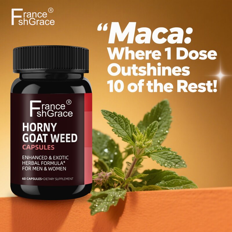 Horny Goat Weed Capsules - Extra Strength Performance Energy Men Women