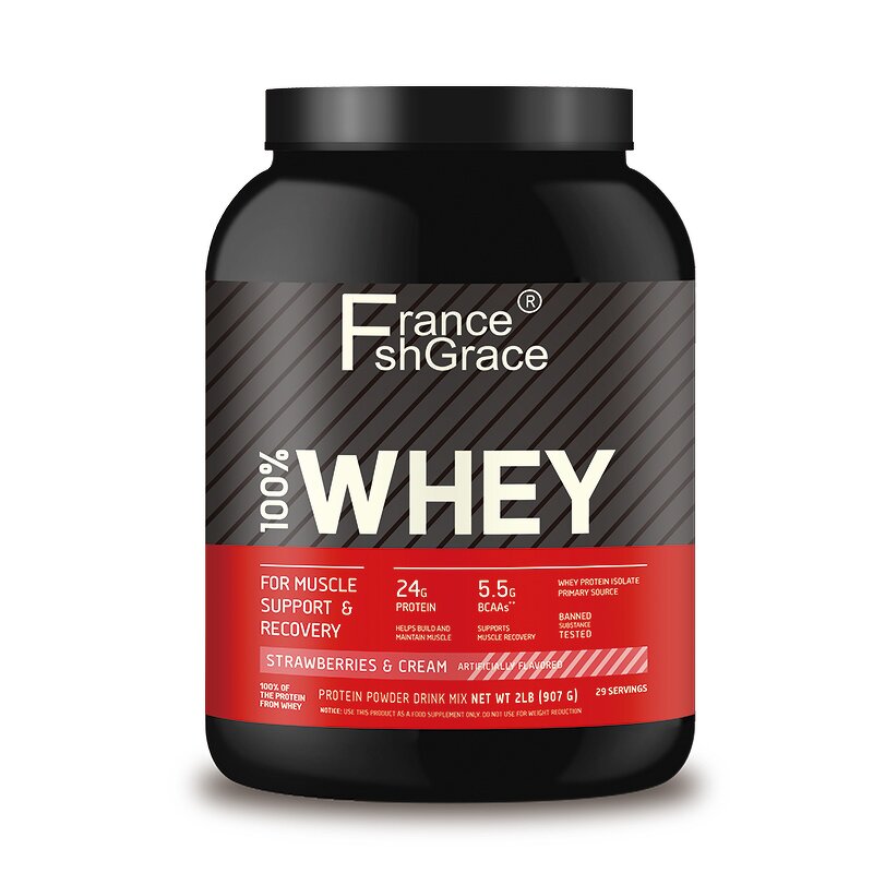 Whey Protein Isolate - Strawberry Cream Muscle Growth Healthcare Supplement