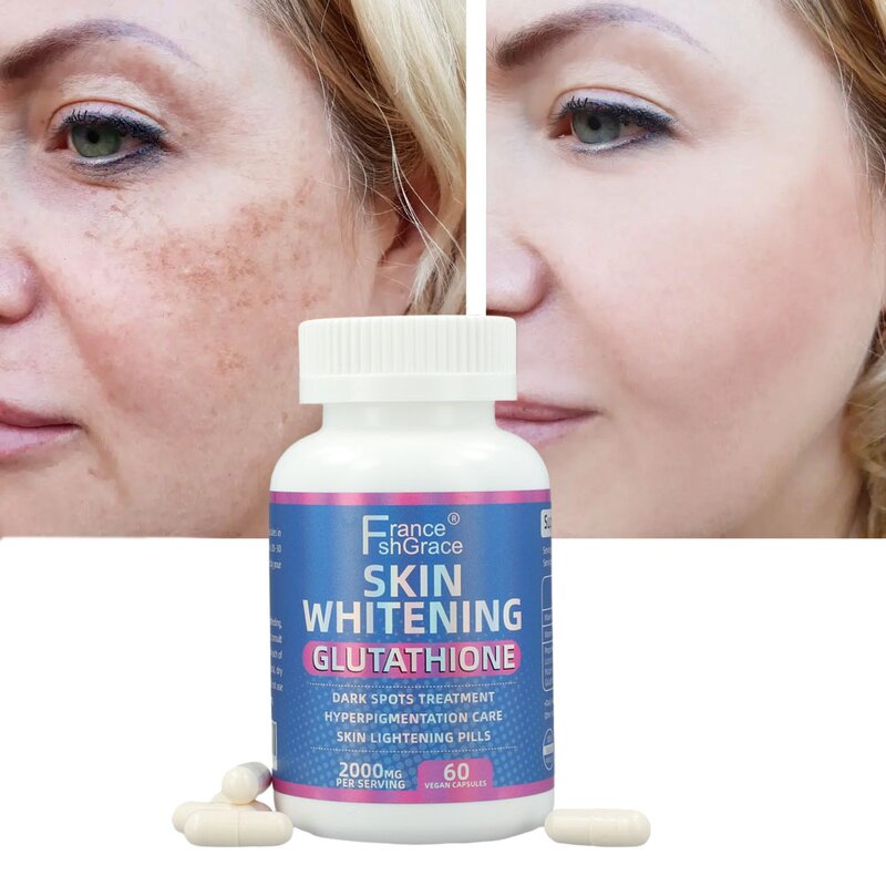 Skin Whitening Capsules - 60 Count Smooth Tighten Young-looking Plant Extract