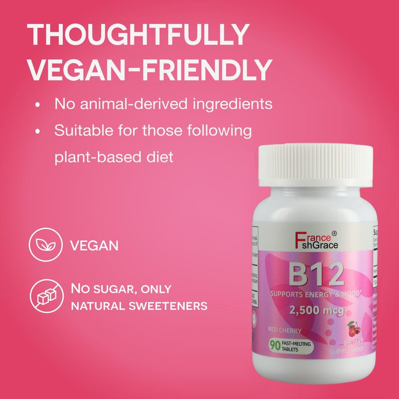 Vitamin B Complex Tablets - 90 Count Energy Memory Mood Support Adult