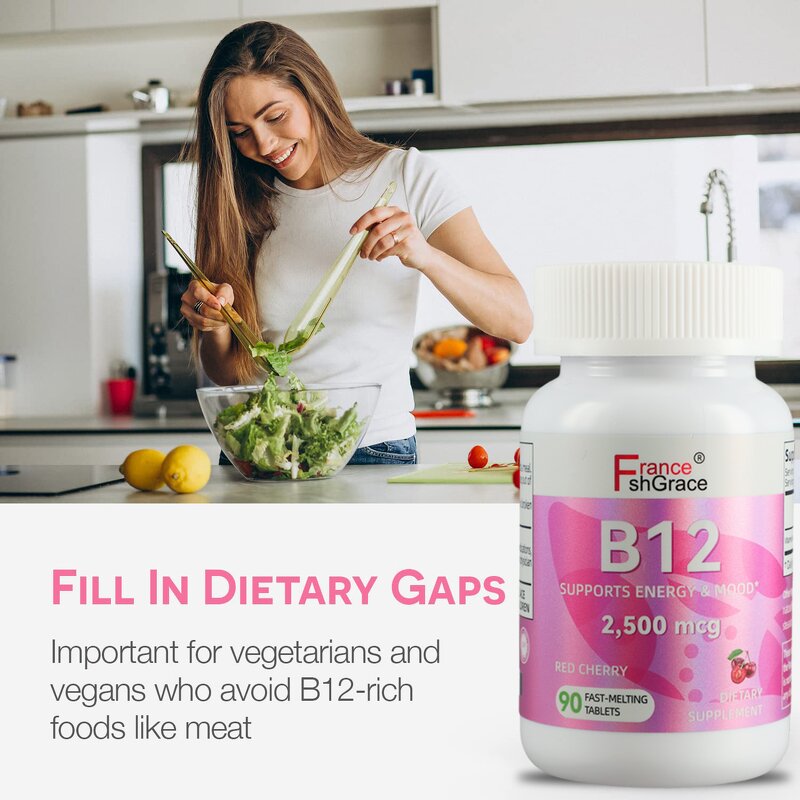 Vitamin B Complex Tablets - 90 Count Energy Memory Mood Support Adult