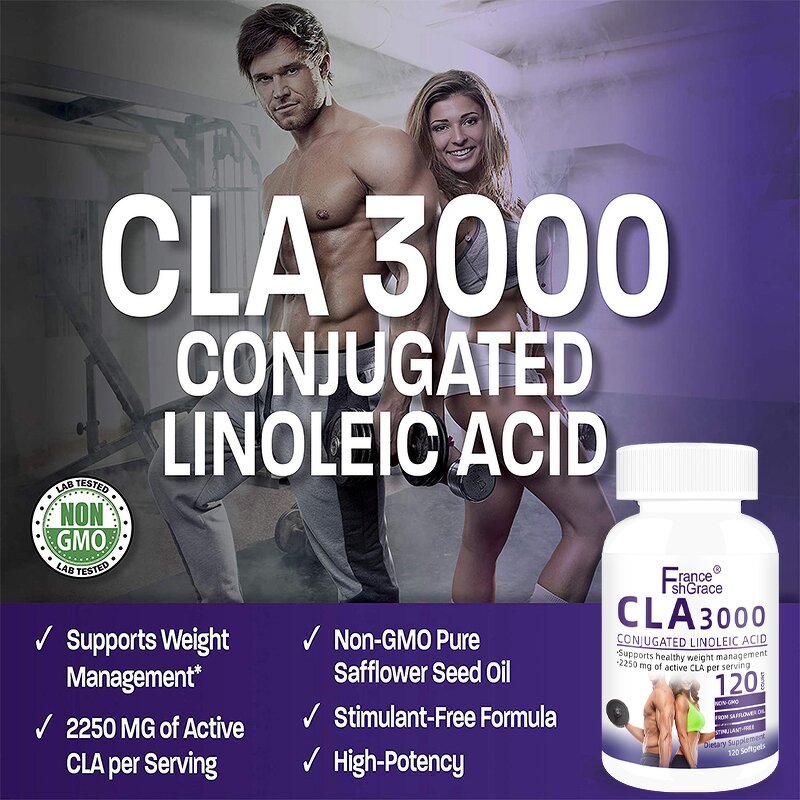 CLA Capsules - 3000mg Extra High Potency Weight Management Lean Muscle