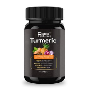 Turmeric Capsules - Organic 60 Count Joint Function Men Women Plant Extract