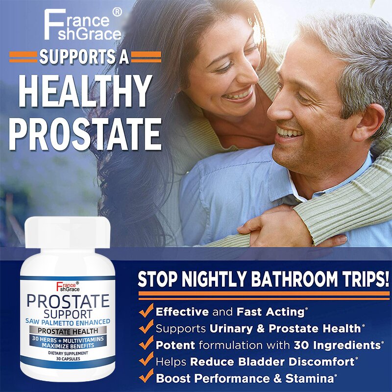 Prostate Support Capsules - 25 Herbs Performance Stamina Adult Health