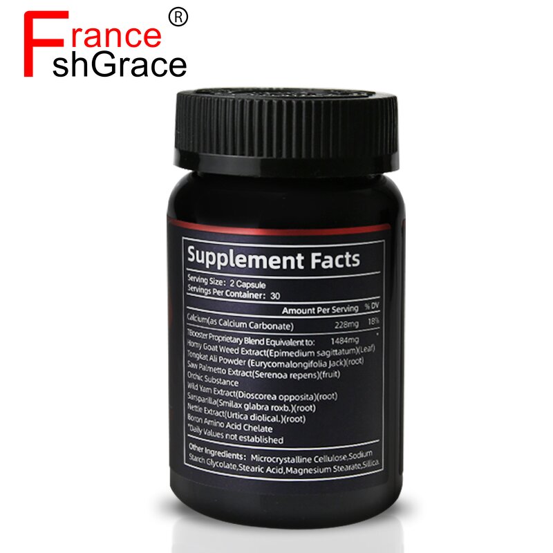 Male Test Booster - 100% Natural Energy Supplement Capsules