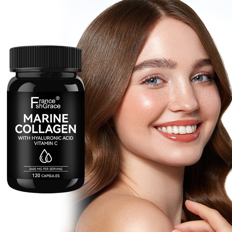 Marine Collagen Capsules - Vitamin Infused Skin Hair Nails Plant Extract