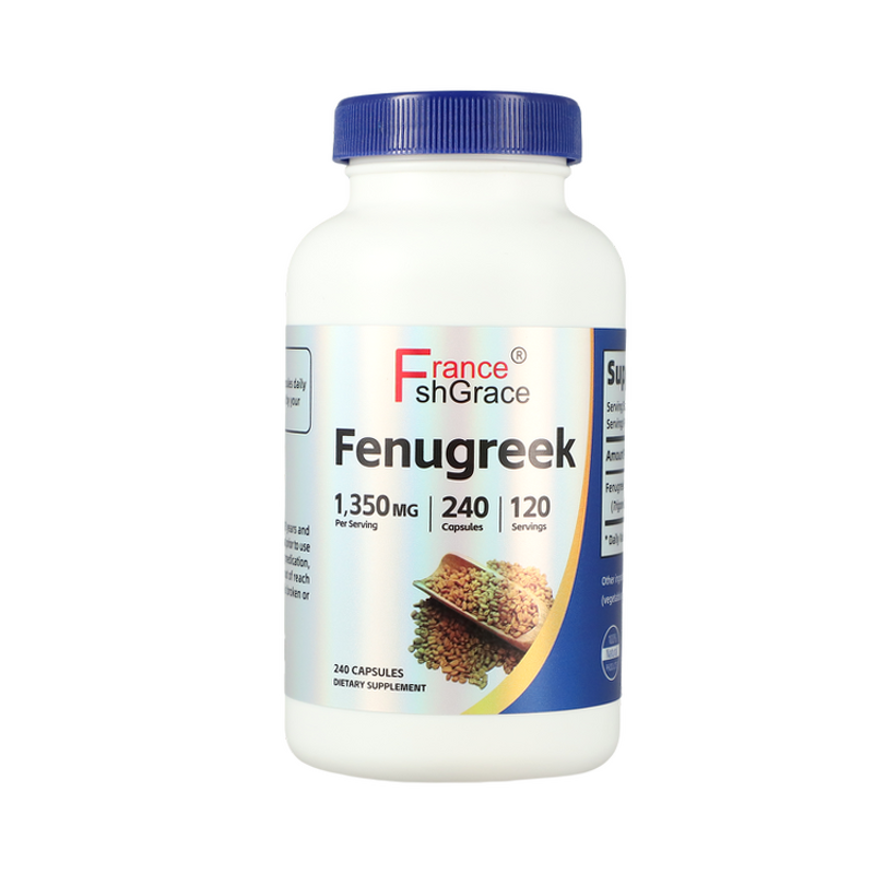 Fenugreek Seed Capsules - Organic 240 Count Lung Function Men Women Support