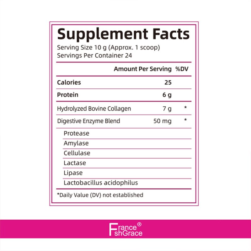 Collagen Peptides Powder - Hydrolyzed Hair Skin Nails Joint Health Supplement