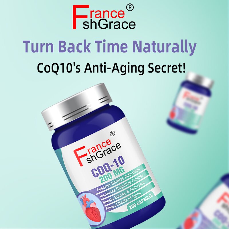 CoQ10 Supplement - Organic Extract Cellular Energy Brain Health Men Women