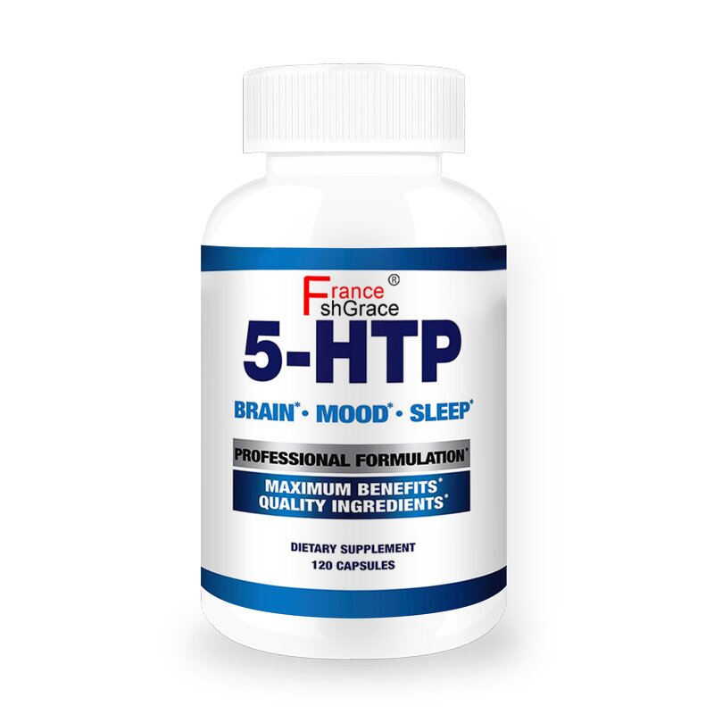 5-HTP Capsules - 120 Count Deeper Longer Sleep Support Men Women