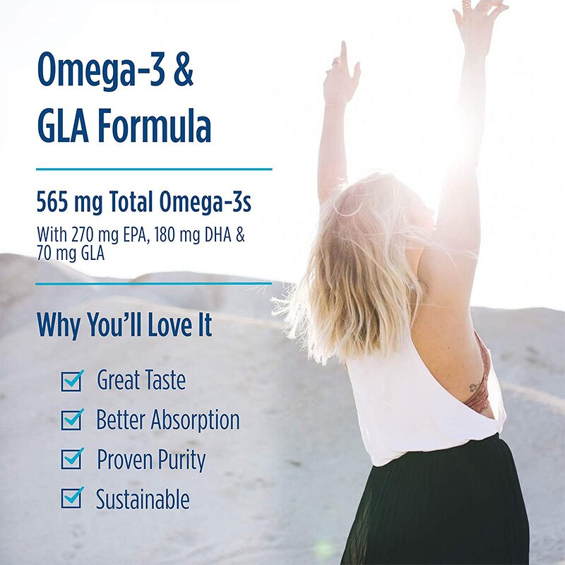 Omega Supplement - Plant Extract Mood Heart Brain Eye Immune Health Adult