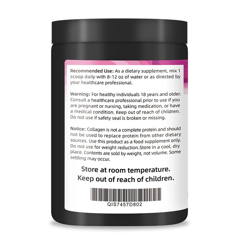 Collagen Peptides Powder - Hydrolyzed Hair Skin Nails Joint Health Supplement