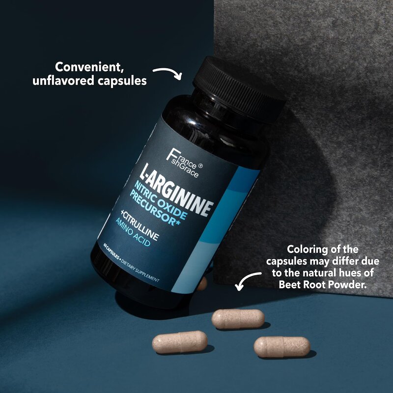 L Arginine Citrulline - Enhanced Performance Muscle Support Capsules